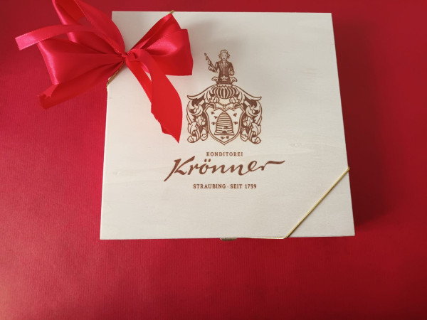 Pralinen Holzgeschenkbox