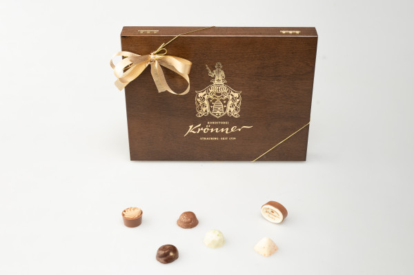 Pralinen Holzgeschenkbox